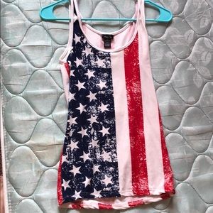 American flag tank top